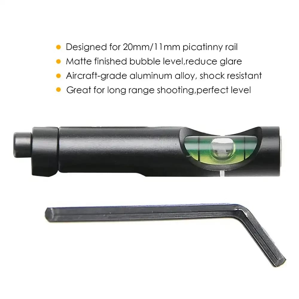 Niveau à bulle pour montage de lunette 20mm - accessoire précision chasse rifle scope Picatinny