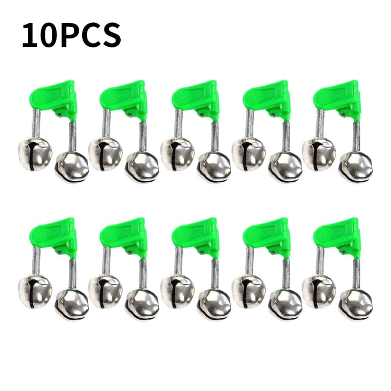 5-10 pcs Alarme de touche pêche ABS vert - indicateurs morsure poisson accessoires canne à pêche extérieur