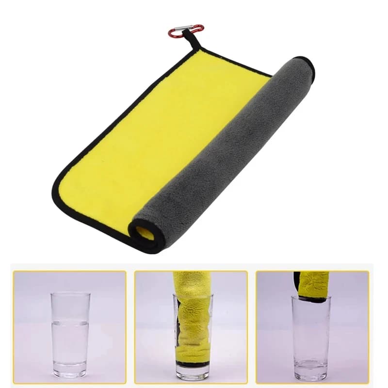 Serviette de pêche épaisse et absorbante Outdoor Sports - Essuie-mains antiadhésif pour vêtements de pêche