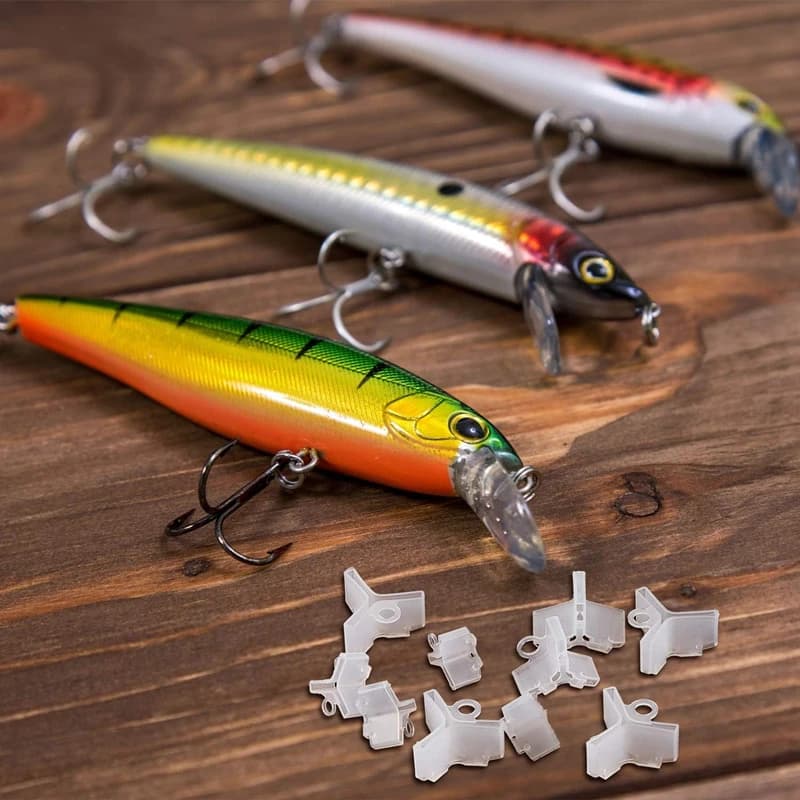 50 protections pour hameçons triples - Capuchons de sécurité légers avec fentes pour matériel de pêche