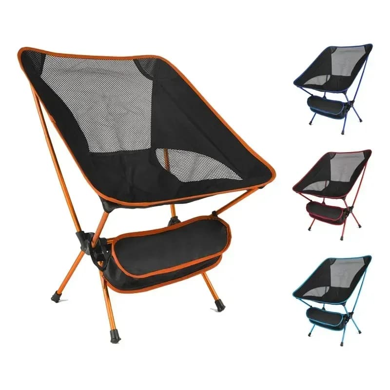 Chaise pliante portable pour plage et BBQ - Légère et pratique pour pêche et voyages
