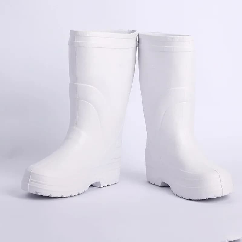 Bottes de pluie hautes genou PVC EVA mousse anti-dérapantes imperméables chaussures eau adulte