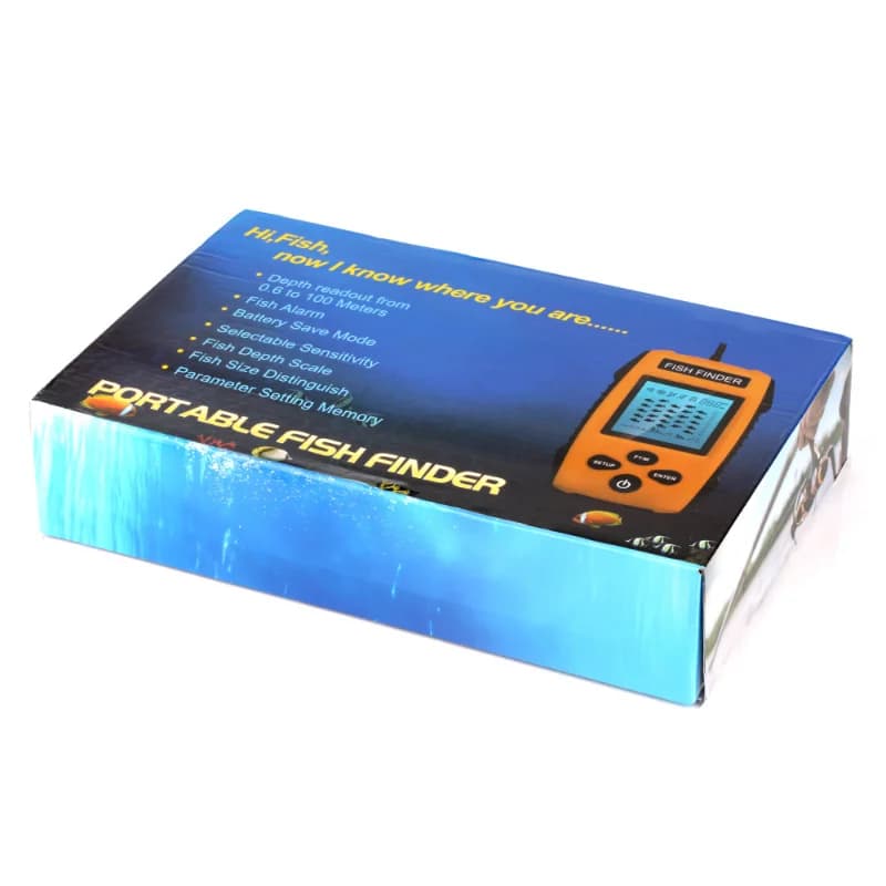Alarme sonar portable 45° pour pêche - Détecteur poissons avec couverture angulaire et transducteur haute précision