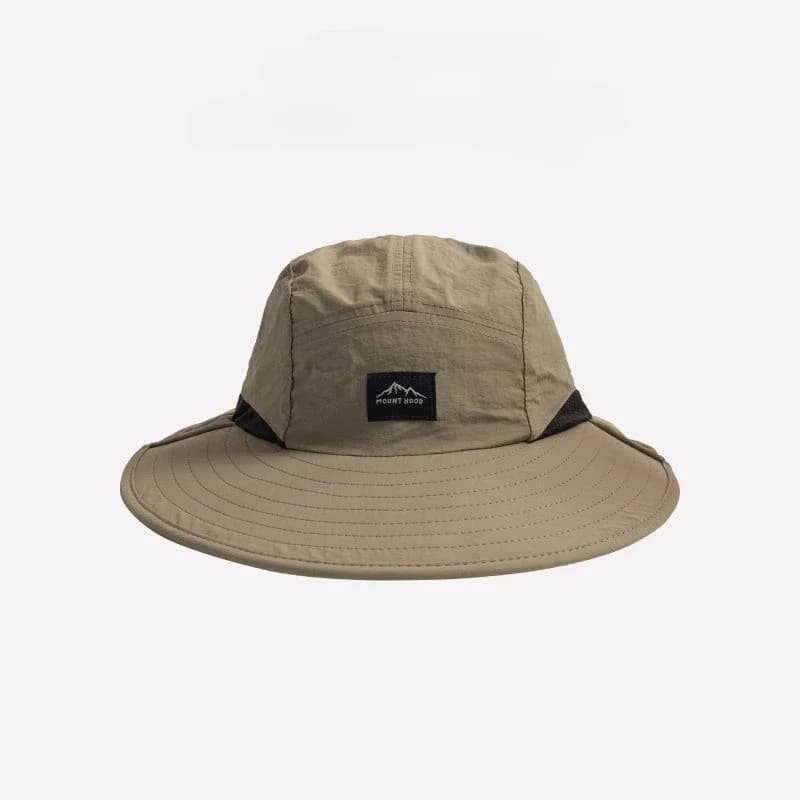 Chapeau Panama imperméable à large bord pour pêche - Visière avec rabat cou et ventilation