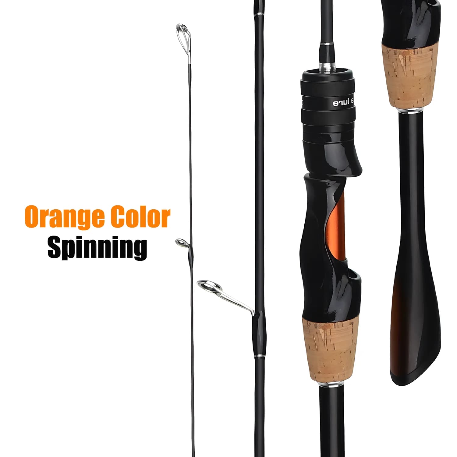 Canne ultra légère carbone 1.68-1.8m pour truite carpe black bass - canne spinning casting petits leurres