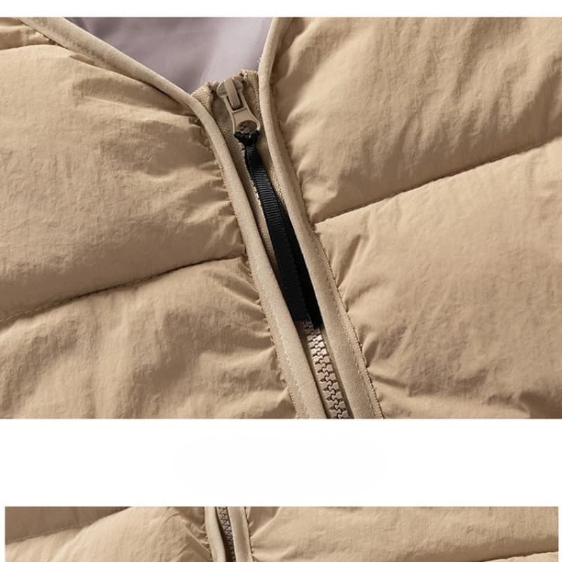 Veste matelassée couple homme femme hiver pêche mode coréenne demi-manches chaud
