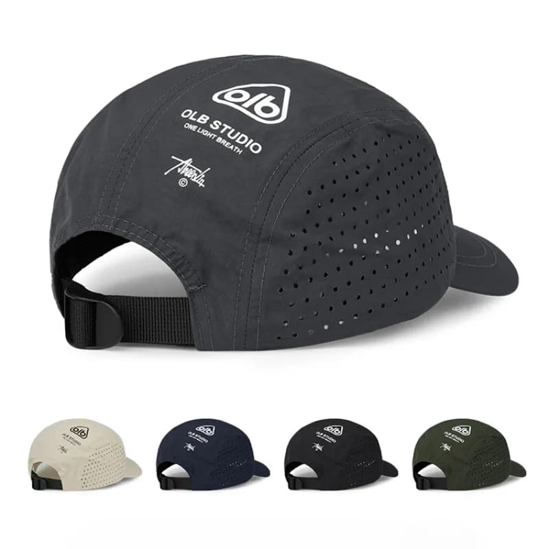 Casquette mesh légère pêche été - Brim court protection UV randonnée homme femme couple