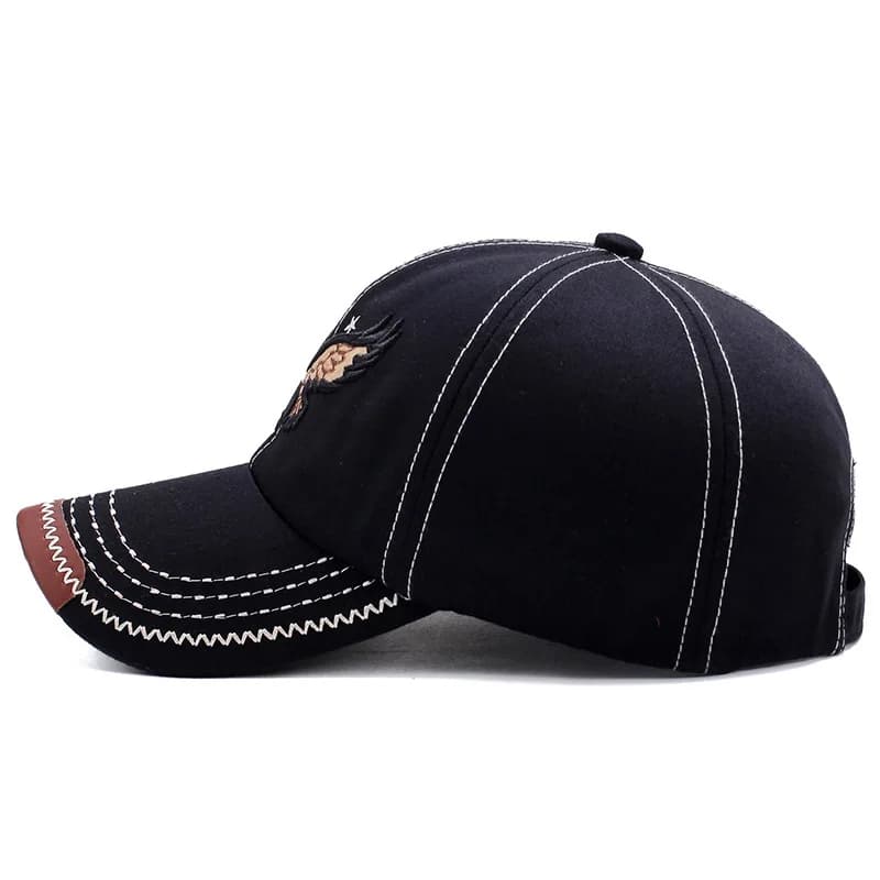 Casquette baseball aigle 3D pêche - Chapeau brodé unisexe pour pêche sportive outdoor