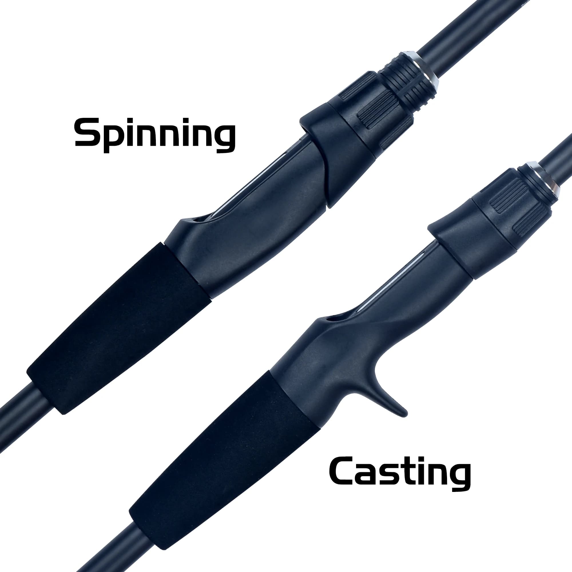 Canne à pêche ultralégère PHISHGER carbon - Parfaite pour la truite avec leurres 5-30g et action rapide