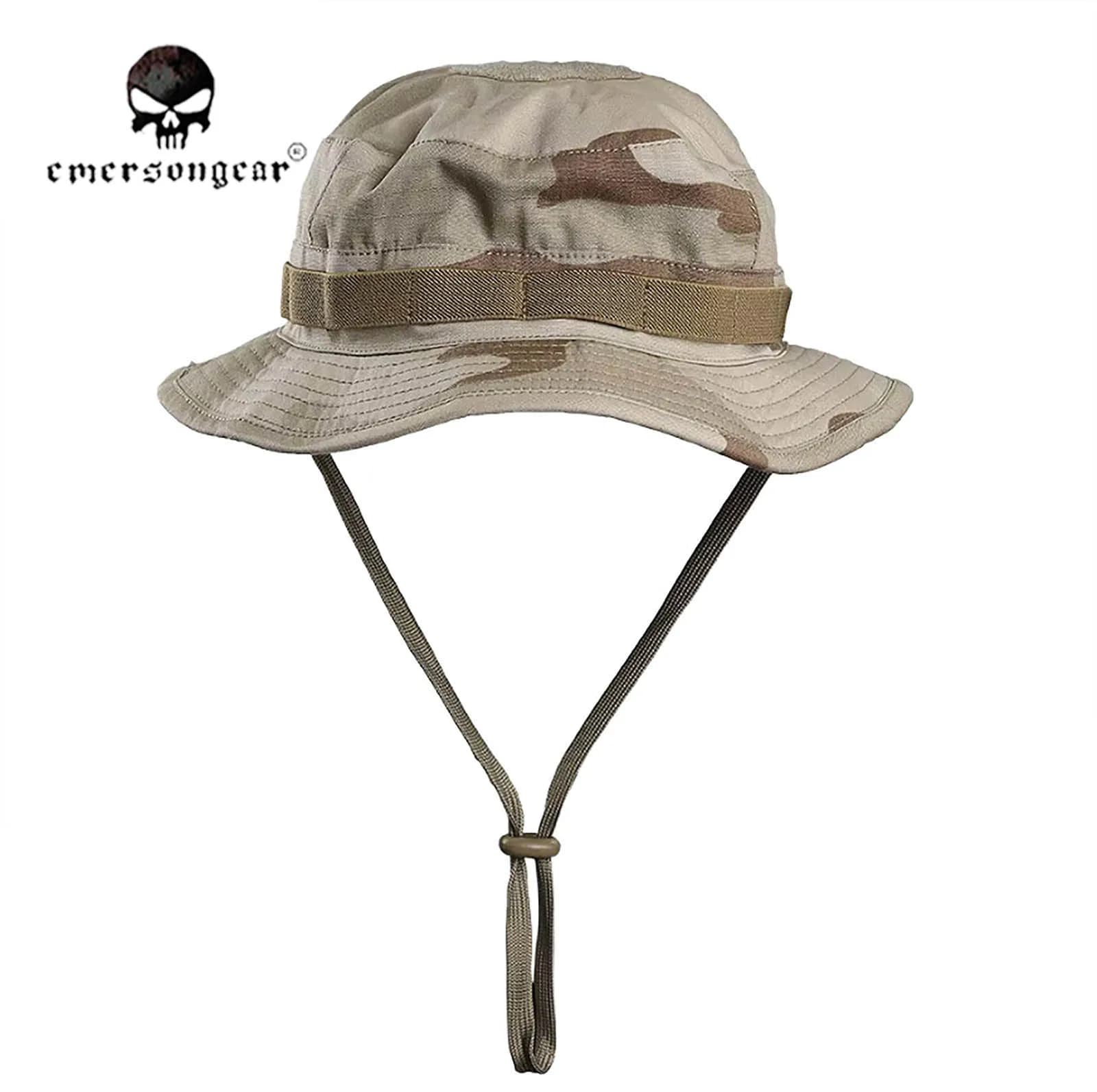 Chapeau boonie tactique courte visière camouflage pêche chasse randonnée été
