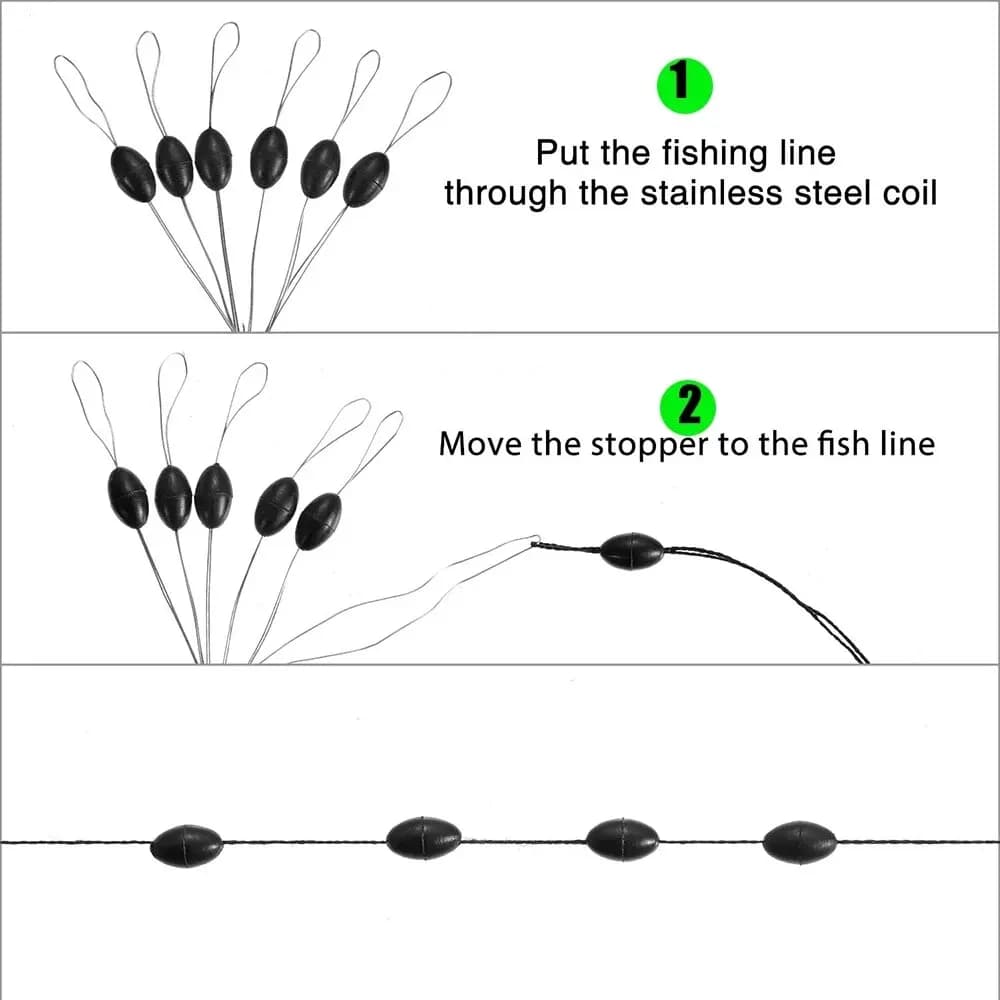 600 stops flotteurs ovale pêche leurres - Accessoires pêche spinning et pêche à la mouche