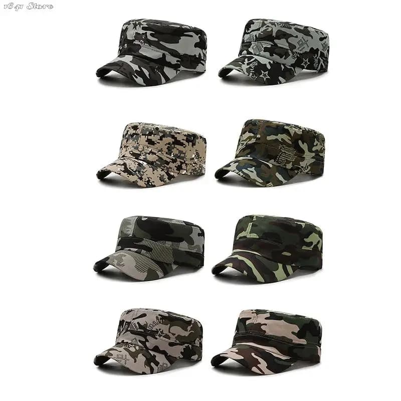 Casquette plate camouflage unisexe - Protection solaire pour pêche, camping et randonnée