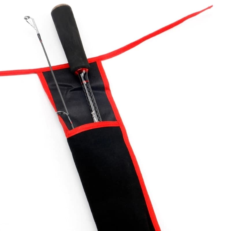 Housse de protection anti-rayures pour canne à pêche avec compartiment pour moulinet et accessoires