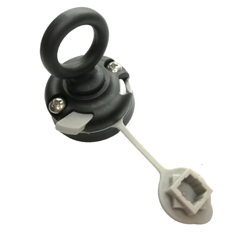 Support de canne à pêche pour kayak - Kit de fixation murale avec œillets et cordes de sanglage
