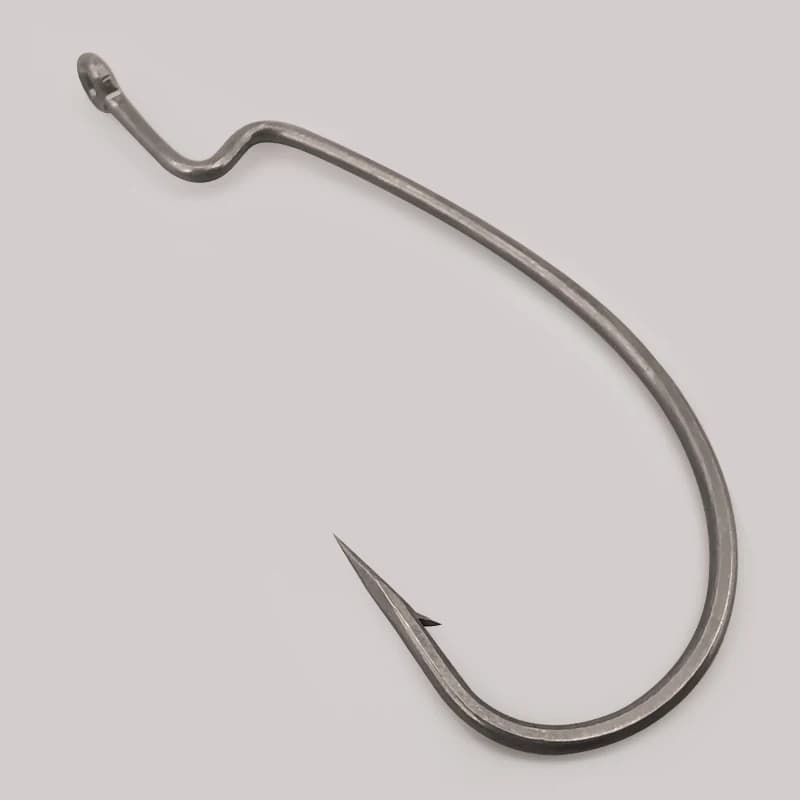 Hameçon offset PTFE Super Slide pour leurres souples Texas rig et drop shot en acier inoxydable