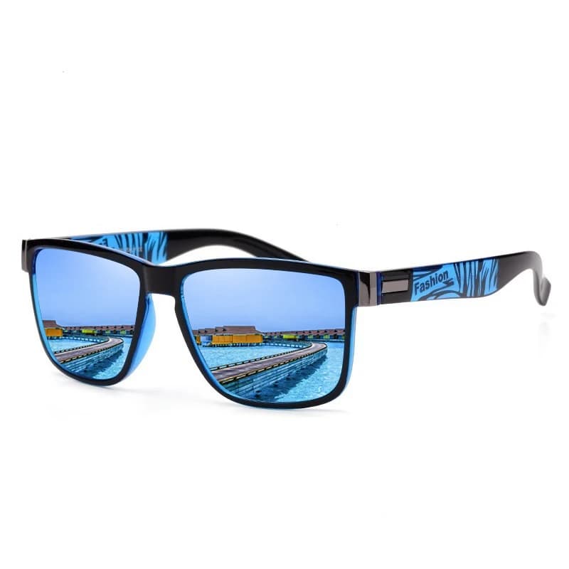 Lunettes de pêche carrées tendance homme femme - Conduite, outdoor léger avec coloris vibrants et protection optimale