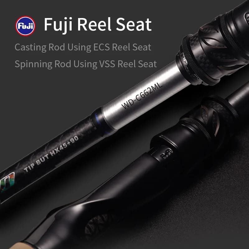 Canne PURELURE WILD avec anneaux Fuji SIC pour gros prédateurs - Brochet et black bass