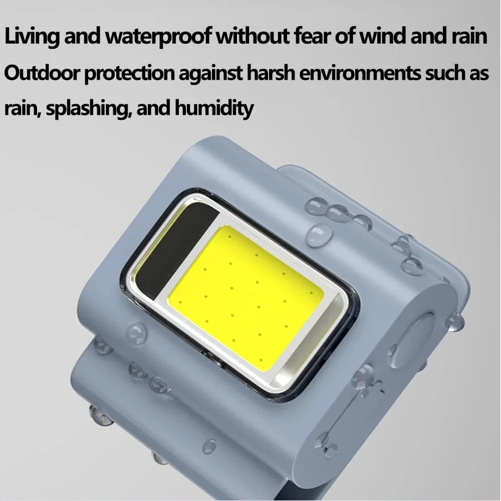 Lumières de sécurité LED clip silicone pour sac à dos pêche nocturne portable magnétique