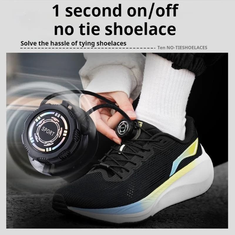 Lacets automatiques sans nœud pour chaussures de pêche avec boucle pivotante robuste