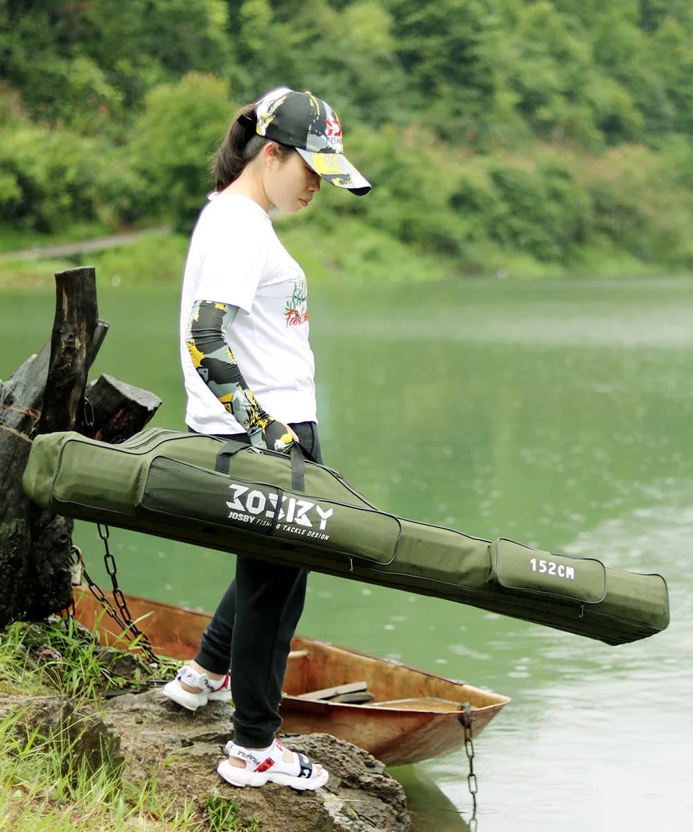 Sac de transport pliable pour cannes à pêche - Étui multi-fonctions waterproof - Tailles 60 à 182 cm