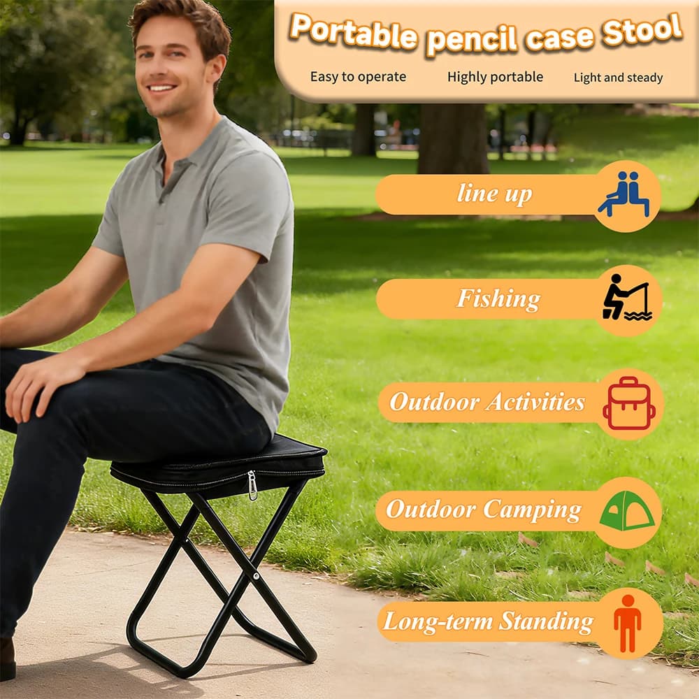 Chaise pliante pêche plage Camptool portable - Tabouret léger randonnée escalade pêche
