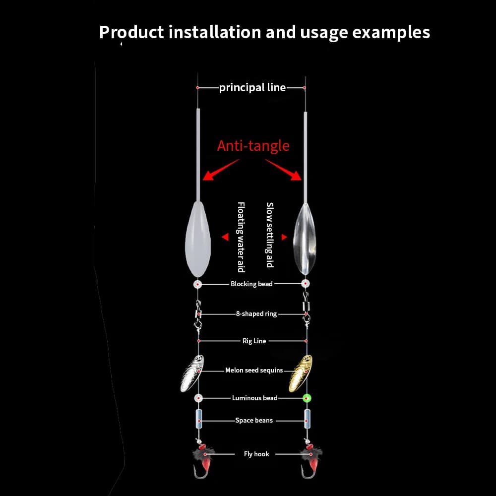 Flotteur bombardier acrylique coulant 6g à 50g pour carpe et perche, bouchon de pêche au coup et leurre