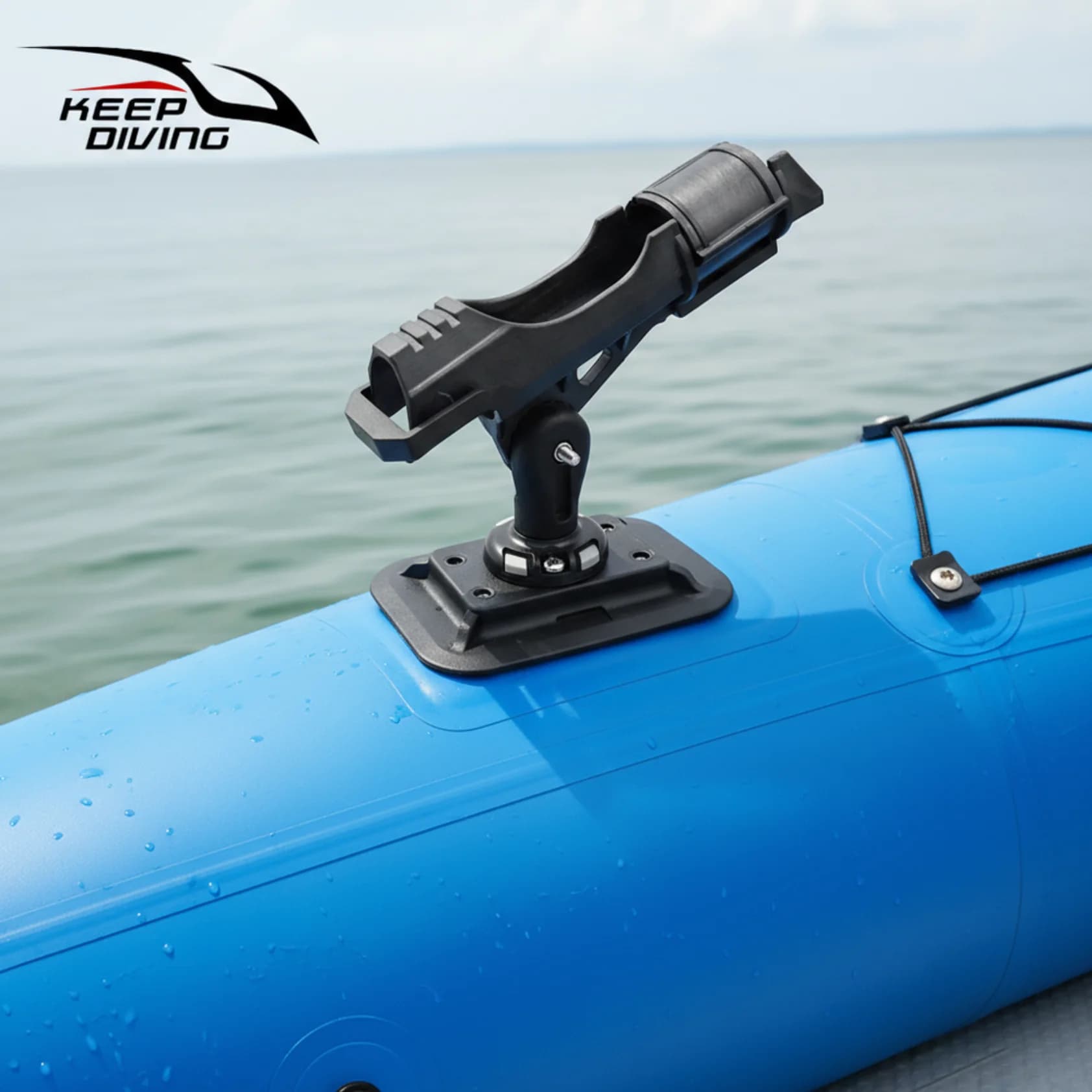 Support réglable pour canne à pêche sur bateau gonflable - Accessoire PVC kayak et SUP