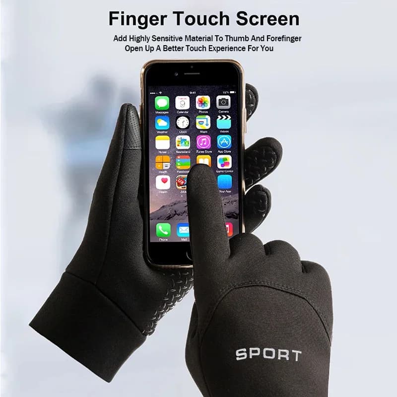Gants pêche hiver tactiles - imperméables coupe-vent pour pêche en eau froide hommes femmes