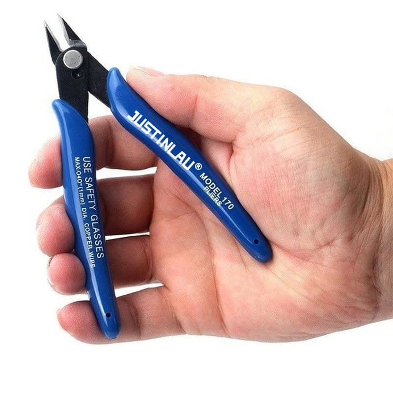 Pince coupante diagonale acier carbone pour câbles électriques - Cisaille latérale à coupe flush