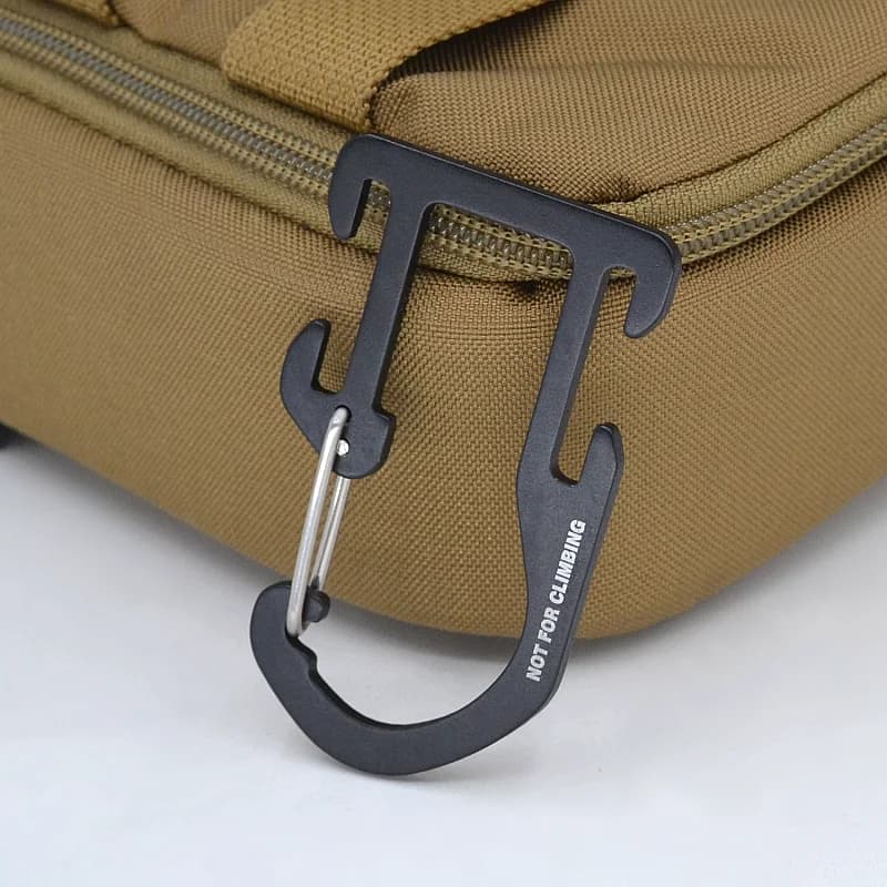 Boucle tactique Woojin en alliage d'aluminium ultra-léger - Accessoire détachable rapide pour pêche