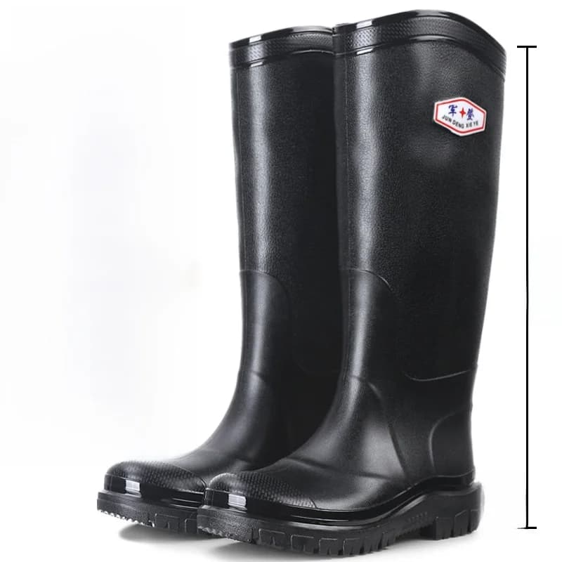 Men's Fashionable Thickened Extended Tube Rain Boots Waterproof Non-slip Outdoor
