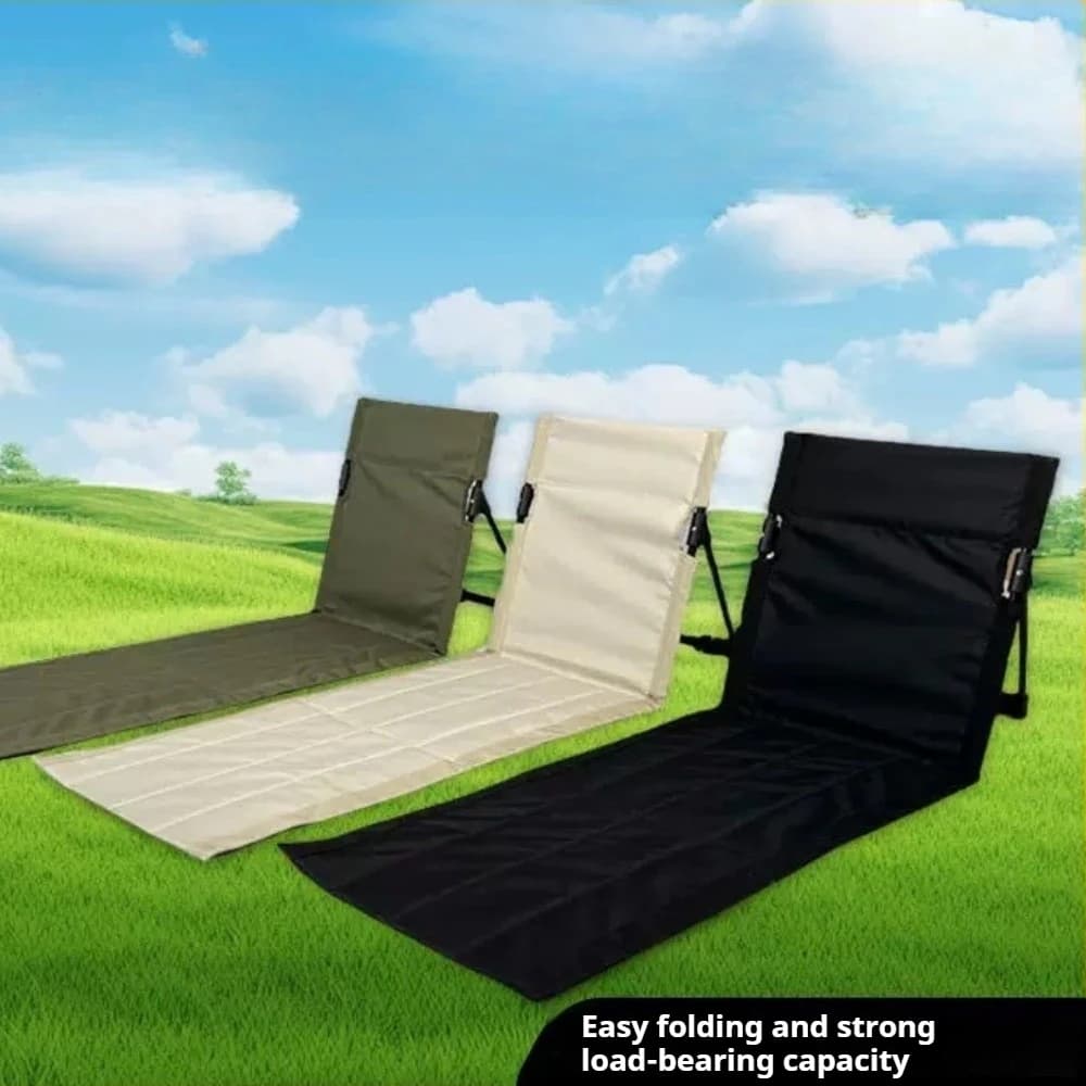 Chaise pliante pêche avec dossier réglable - Siège plage camping confortable pour pêcheurs et loisirs extérieurs