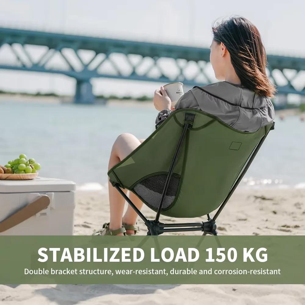 Chaise pliante pêche ultralégère Naturehike L01 - Fauteuil lune confortable pour camping et voyage