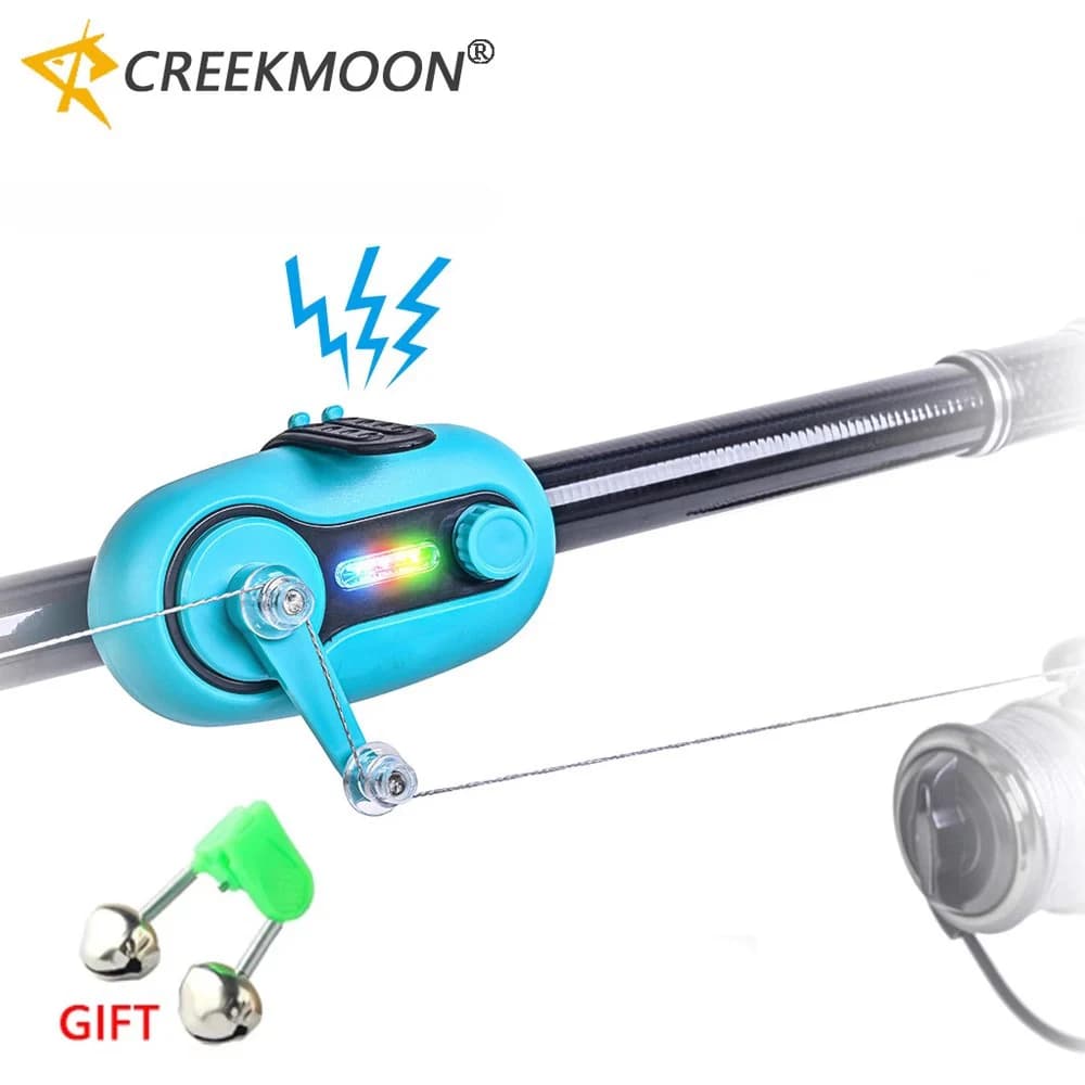 Alarme électronique de touche avec lumière - buzzer son et lumière pour pêche carpe en mer