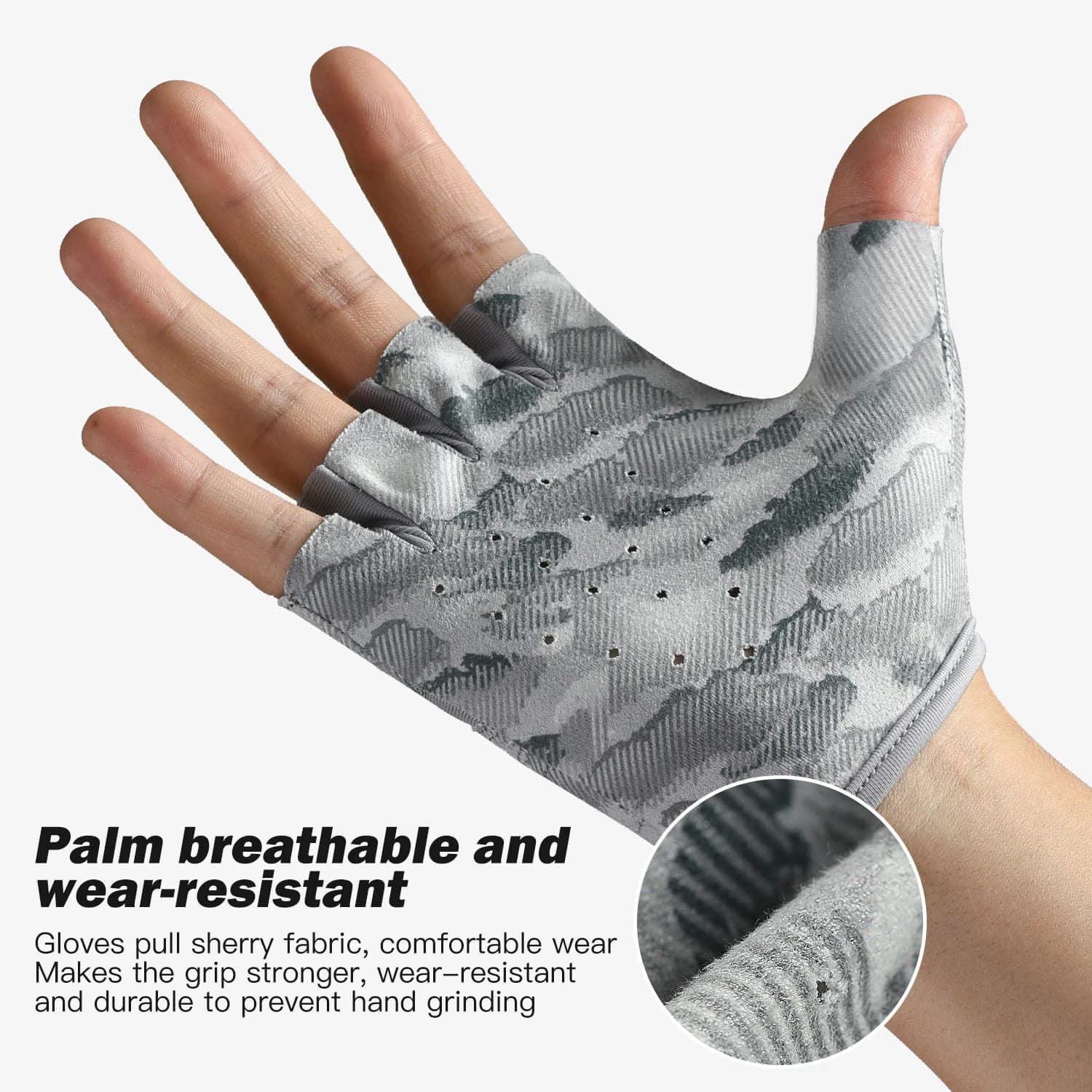 Gants pêche doigts libres hommes femmes kayak randonnée vélo navigation activités extérieures