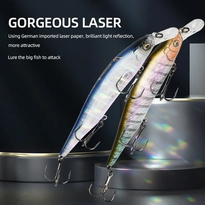 Leurre pêche MEREDITH ITO SHINER-115SP : leurre minnow plombé tungstène pour carnassiers qualité pro