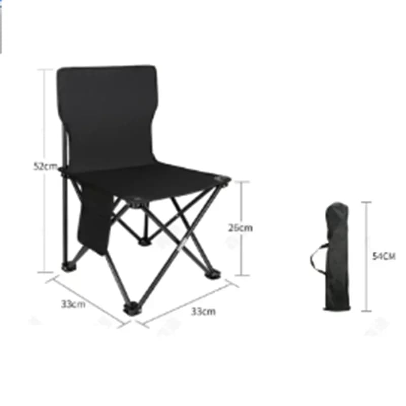 Tabouret de pêche portable pliable - Chaise de plage camping léger pour pêcheur nomade