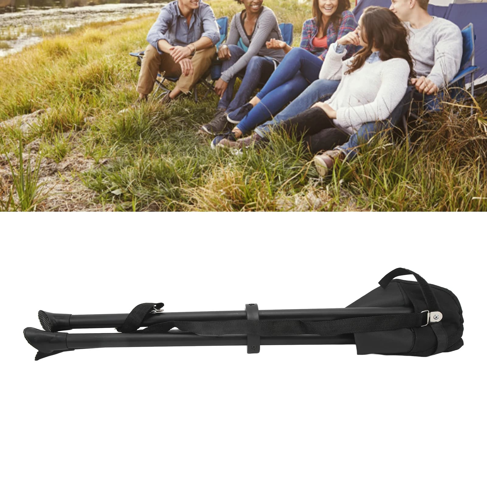 Tabouret trépied pliant 200kg charge antidérapant stable portable pêche camping pique-nique