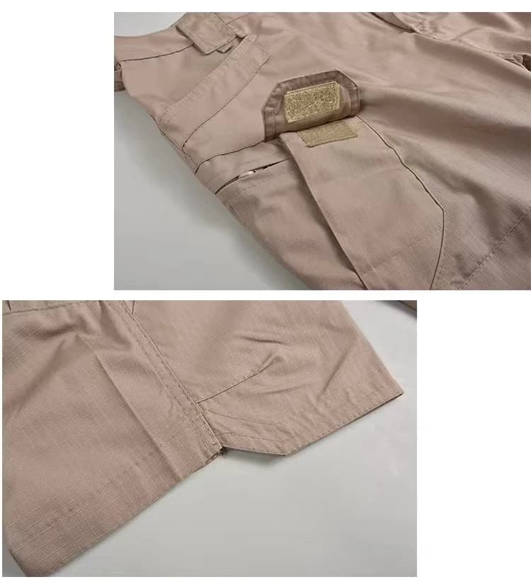 Short cargo homme été - Pantalon trekking imperméable, randonnée pêche camping sports outdoor