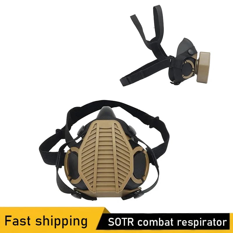 Respirateur combat SOTR masque anti-poussière - Jeux de guerre chasse pêche - Accessoire tactique