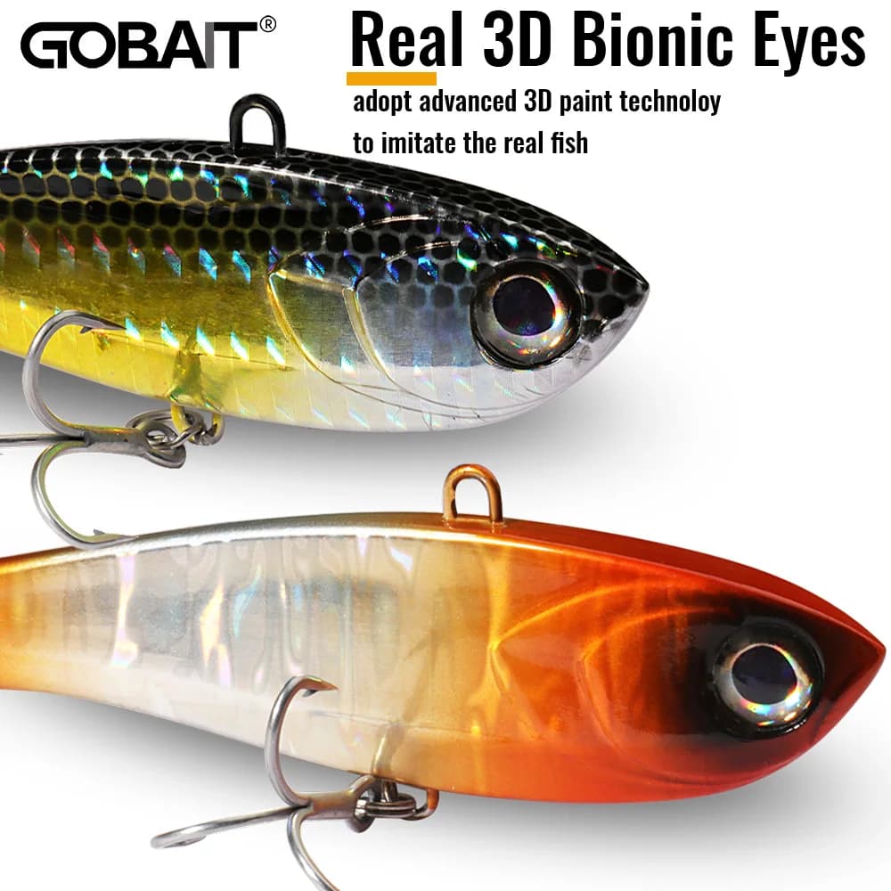 Leurre vibration GOBAIT High Pitch VIB 10g 17g 34.5g - pencil coulant pour pêche longue distance