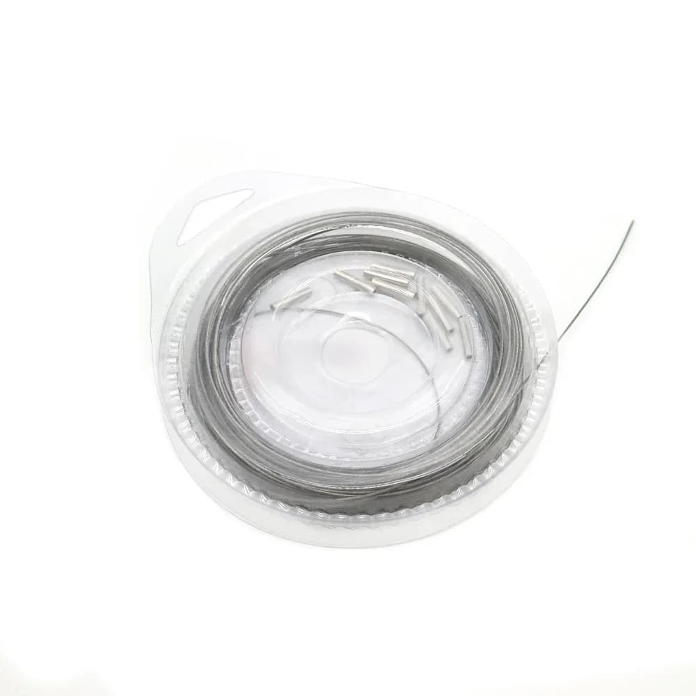 Ligne de pêche leader acier gainée nylon anti-corrosion 10m pour leurres jigging 5 à 200 livres