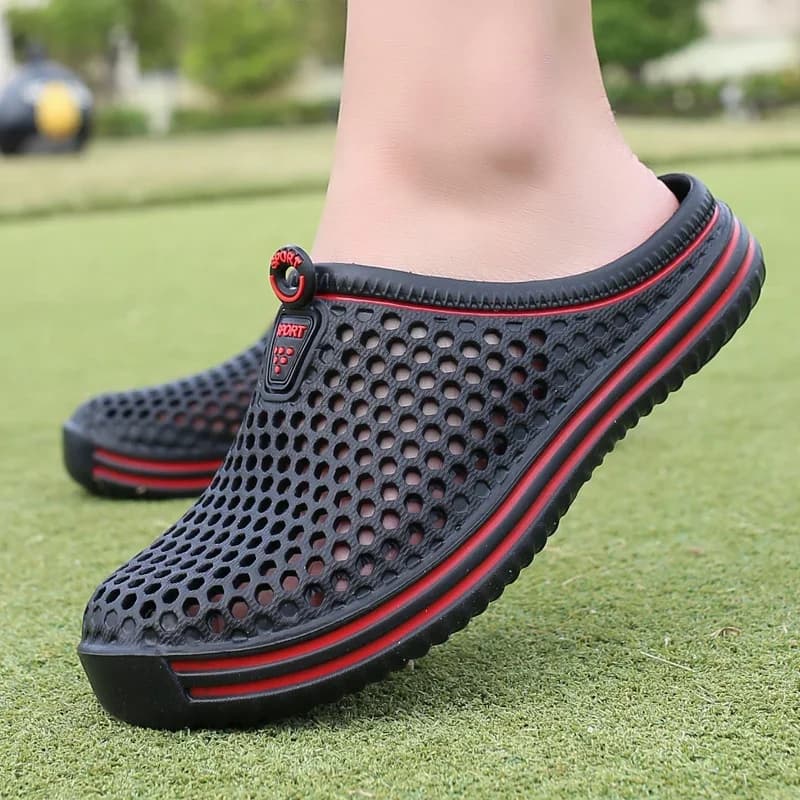 Chaussures aquatiques unisexe sandales plage couple évacuation eau flip flops outdoor slippers homme