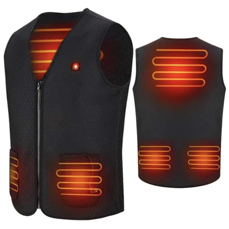 Veste chauffante personnalisable UZZDSS 2024 pour la pêche et activités extérieures