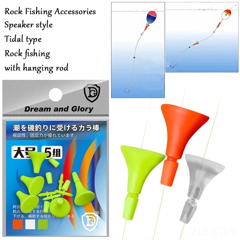 Kit de pêche avec flotteur coulissant et leurres ABS pour mer rivière lac étang