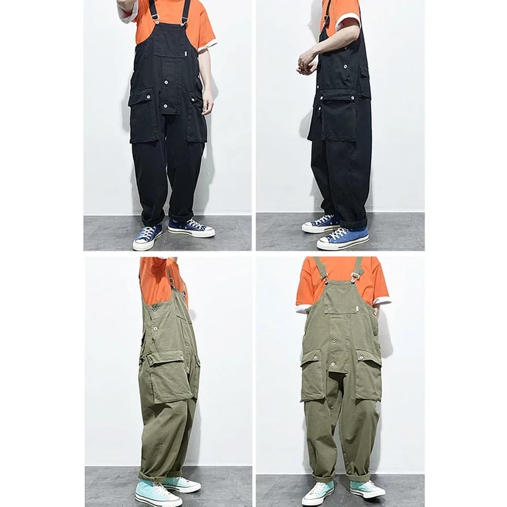 Salopette safari multi-poches pour pêche aventure - Combinaison cargo streetwear pêche sportive