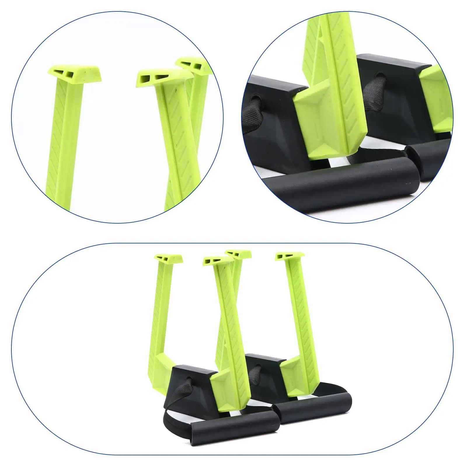 Barre de traction portable 2 pièces antidérapante ergonomique pour entraînement voyage hôtel exercice intérieur