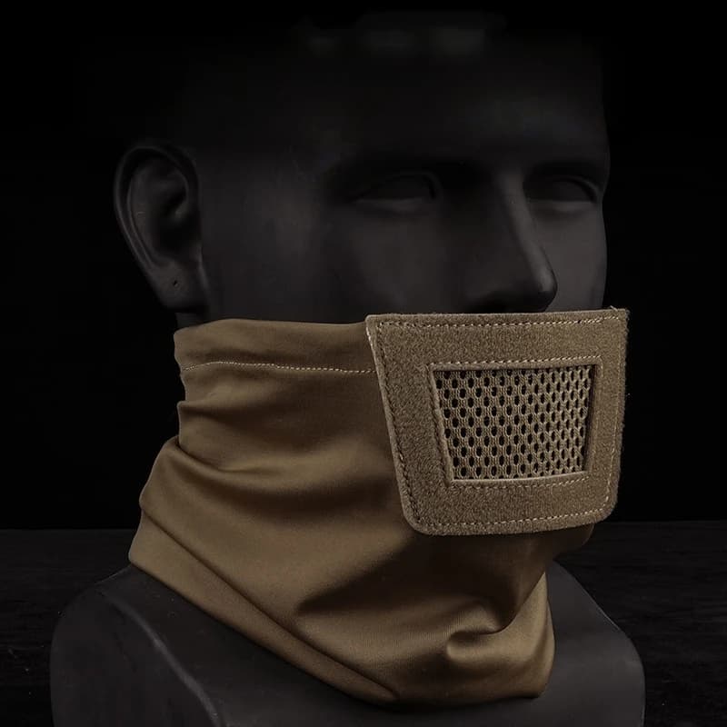 Masque rembourré maille respirant demi-face - Camping pêche jeux outdoor - Airsoft tir