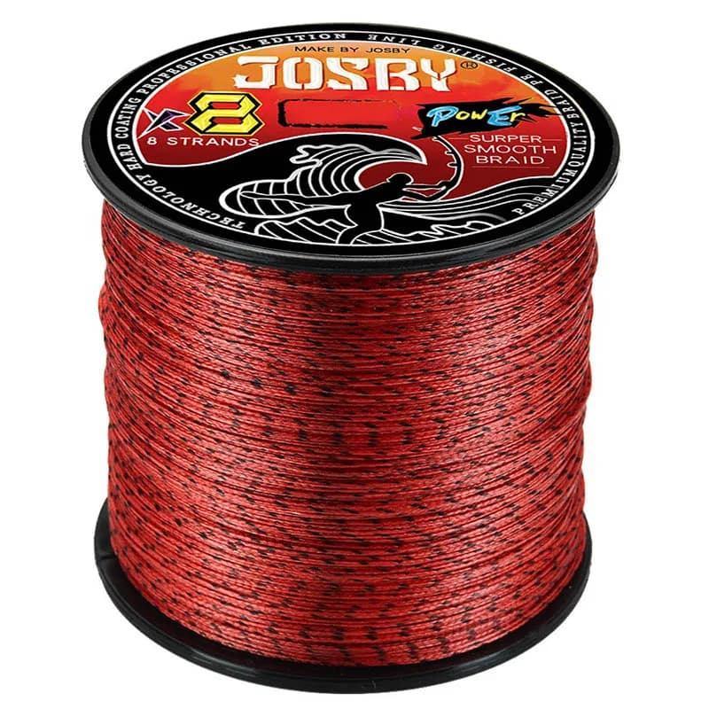 Ligne de pêche JOSBY Japan 8 brins multifilament tachetée 8X PE pour mer et eau douce 100M-500M