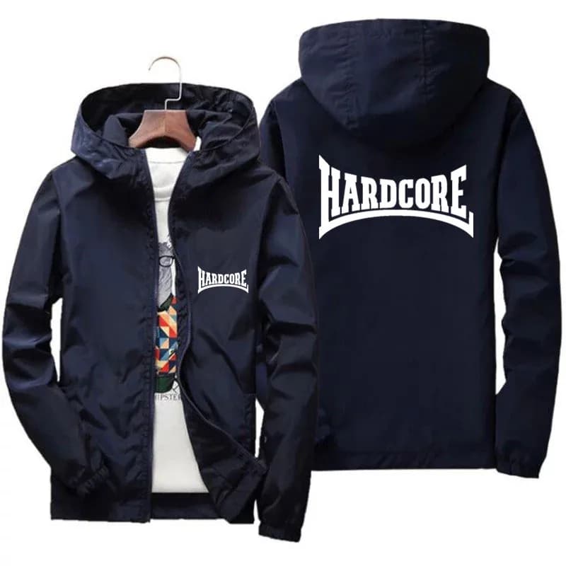 Veste hardcore coupe-vent pilote homme bomber zip imperméable séchage rapide sport extérieur 6XL